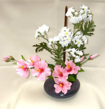 centros de mesa con flores artificiales