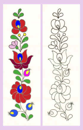 dibujos de flores para bordar